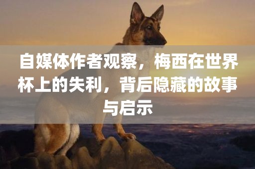 自媒体作者观察，梅西在世界杯上的失利，背后隐藏的故事与启示