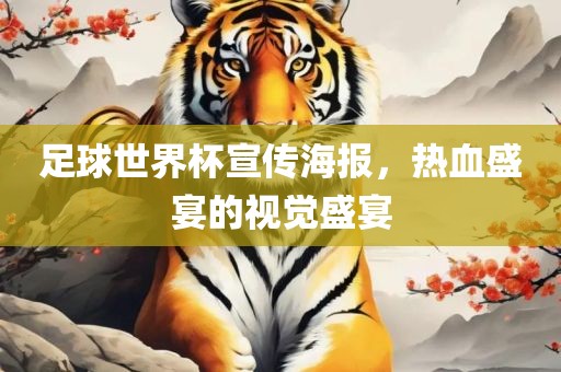 足球世界杯宣传海报，热血盛宴的视觉盛宴