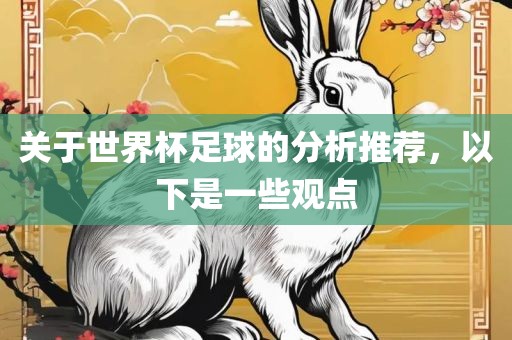 关于世界杯足球的分析推荐，以下是一些观点