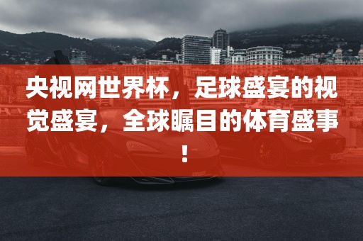 央视网世界杯，足球盛宴的视觉盛宴，全球瞩目的体育盛事！