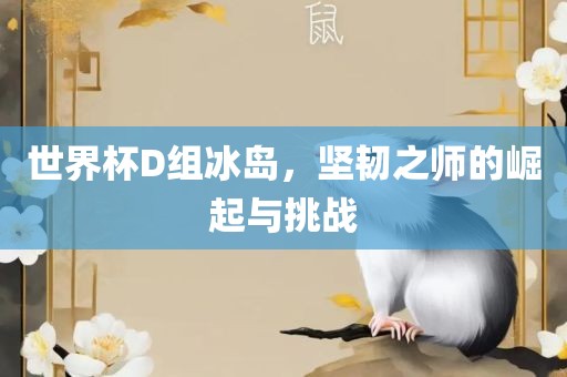 世界杯D组冰岛，坚韧之师的崛起与挑战