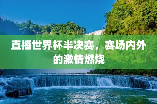直播世界杯半决赛，赛场内外的激情燃烧