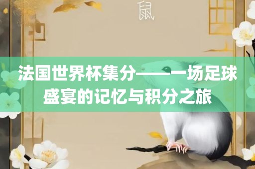 法国世界杯集分——一场足球盛宴的记忆与积分之旅
