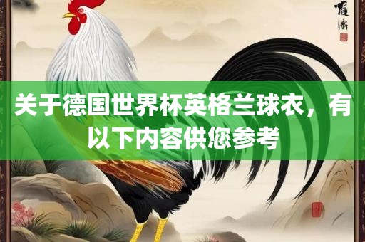 关于德国世界杯英格兰球衣，有以下内容供您参考