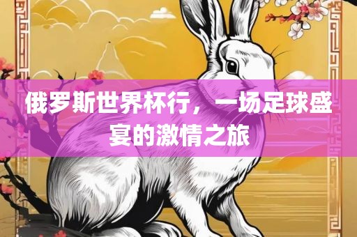 俄罗斯世界杯行，一场足球盛宴的激情之旅
