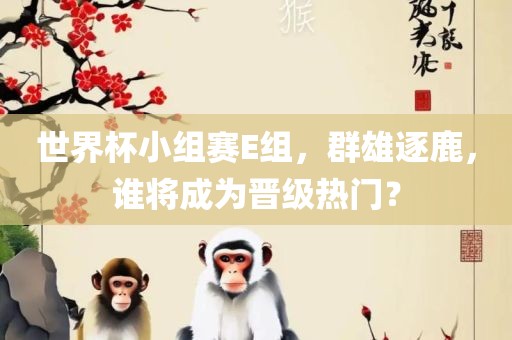 世界杯小组赛E组，群雄逐鹿，谁将成为晋级热门？