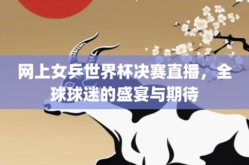 网上女乒世界杯决赛直播，全球球迷的盛宴与期待