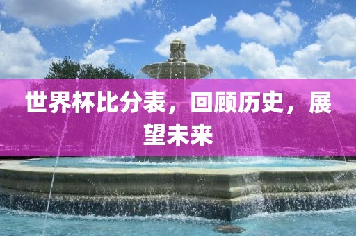 世界杯比分表，回顾历史，展望未来江门市永晋源无纺布有限公司