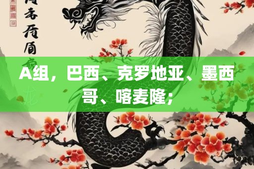 A组，巴西、克罗地亚、墨西哥、喀麦隆；