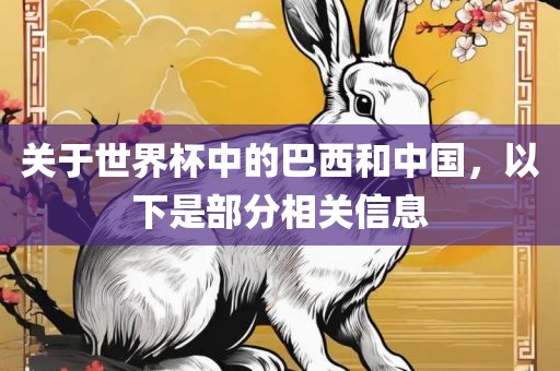 关于世界杯中的巴西和中国，以下是部分相关信息