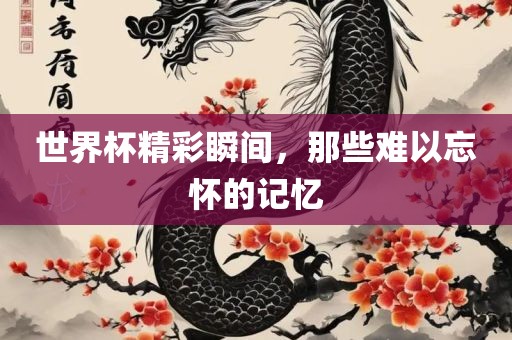 世界杯精彩瞬间，那些难以忘怀的记忆