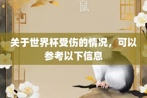 关于世界杯受伤的情况，可以参考以下信息