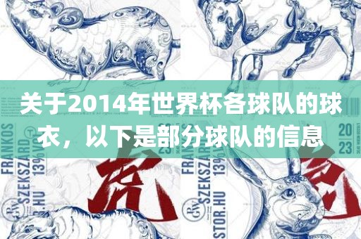 关于2014年世界杯各球队的球衣，以下是部分球队的信息