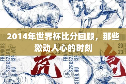2014年世界杯比分回顾，那些激动人心的时刻