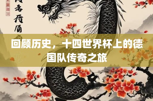 回顾历史，十四世界杯上的德国队传奇之旅