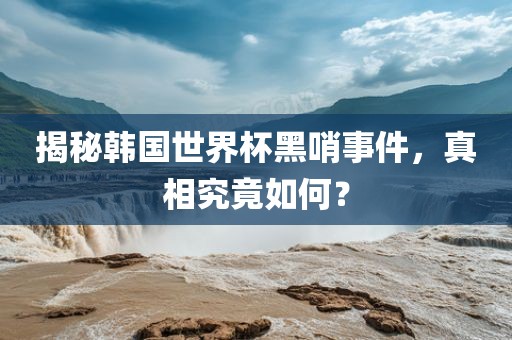 揭秘韩国世界杯黑哨事件，真相究竟如何？
