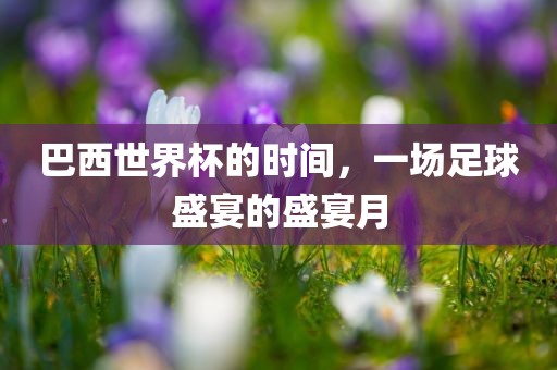 巴西世界杯的时间，一场足球盛宴的盛宴月