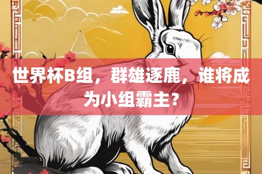 世界杯B组，群雄逐鹿，谁将成为小组霸主？