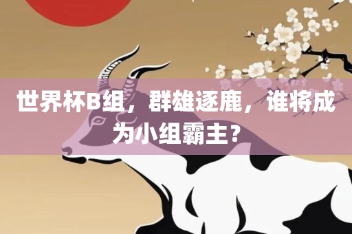 世界杯B组，群雄逐鹿，谁将成为小组霸主？