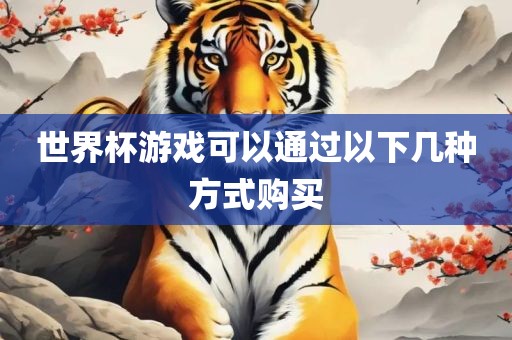 世界杯游戏可以通过以下几种方式购买