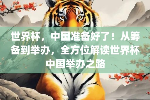 世界杯，中国准备好了！从筹备到举办，全方位解读世界杯中国举办之路江门市永晋源无纺布有限公司