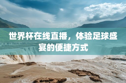 世界杯在线直播，体验足球盛宴的便捷方式