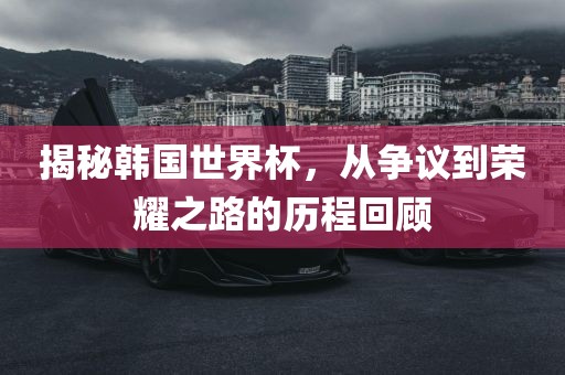 揭秘韩国世界杯，从争议到荣耀之路的历程回顾