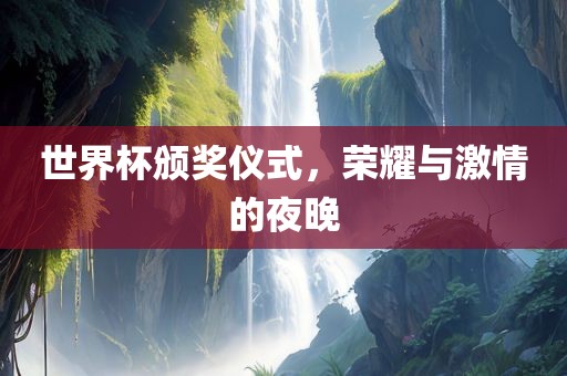 世界杯颁奖仪式，荣耀与激情的夜晚