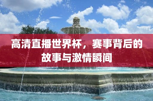 高清直播世界杯，赛事背后的故事与激情瞬间