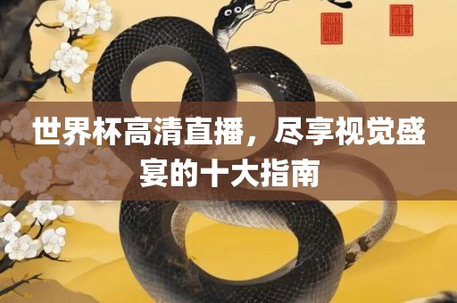 世界杯高清直播，尽享视觉盛宴的十大指南