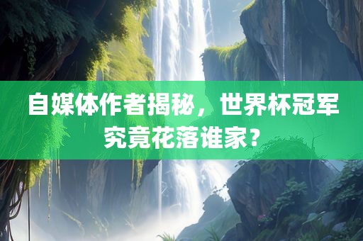 自媒体作者揭秘，世界杯冠军究竟花落谁家？