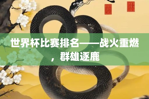 世界杯比赛排名——战火重燃，群雄逐鹿
