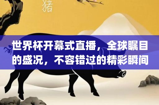 世界杯开幕式直播，全球瞩目的盛况，不容错过的精彩瞬间