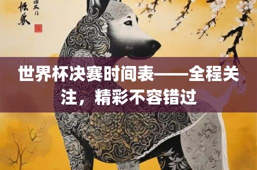 世界杯决赛时间表——全程关注，精彩不容错过