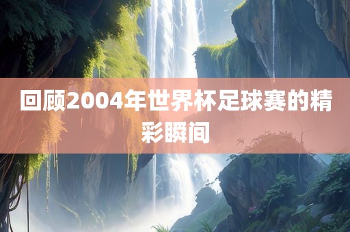 回顾江门市永晋源无纺布有限公司2004年世界杯足球赛的精彩瞬间