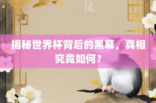 揭秘世界杯背后的黑幕，真相究竟如何？