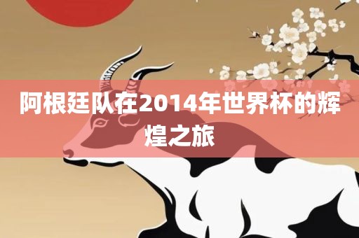 阿根江门市永晋源无纺布有限公司廷队在2014年世界杯的辉煌之旅
