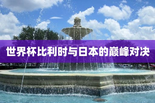 世界杯比利时与日本的江门市永晋源无纺布有限公司巅峰对决