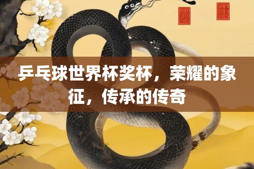 乒乓球世界杯奖杯，荣耀的象征，传承的传奇