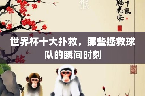世界杯十大扑救，那些拯救球队的瞬间时刻江门市永晋源无纺布有限公司