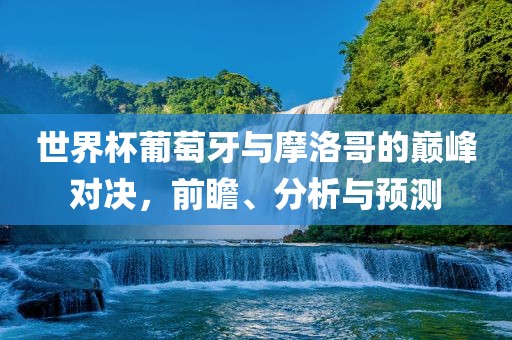 世界杯葡萄牙与摩洛哥的巅峰对决，前瞻、分析与预测江门市永晋源无纺布有限公司
