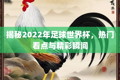 揭秘2022年足球世界杯，热门看点与精彩瞬间江门市永晋源无纺布有限公司