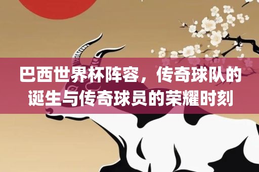 巴西世界杯阵容，传奇球队的诞生与传奇球员的荣耀时刻
