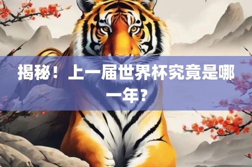 揭秘！上一届世界杯究竟是哪一年？江门市永晋源无纺布有限公司