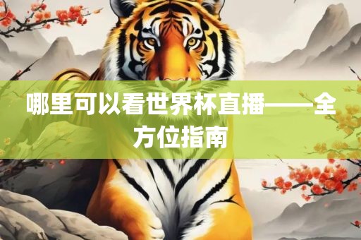 哪里可以看世界杯直播——全方位指南