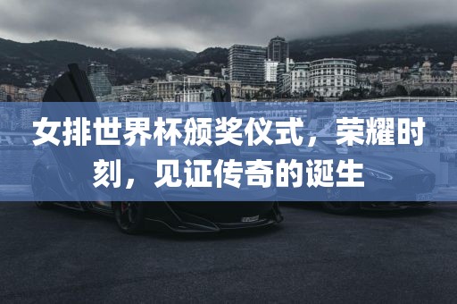 女排世界杯颁奖仪式，荣耀时刻，见证传奇的诞生江门市永晋源无纺布有限公司