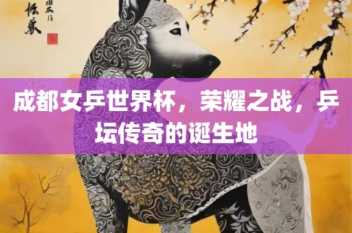 成都女乒世界杯，荣耀之战，乒坛传奇的诞生地江门市永晋源无纺布有限公司