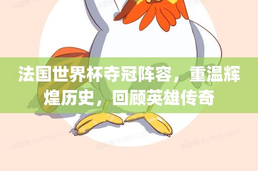 法国世界杯夺冠阵容，重温辉煌历史，回顾英雄传奇