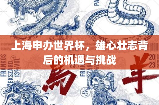 上海申办世界杯，雄心壮志背后的机遇与挑战