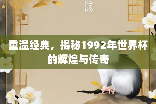 重温经典，揭秘1992年世界杯的辉煌与传奇